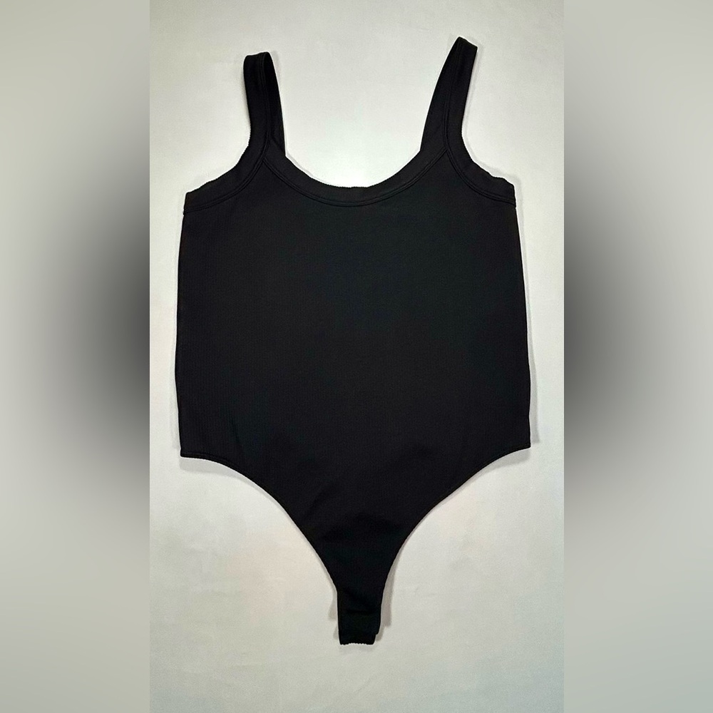 No Boundaries Black Ribbed Bodysuit